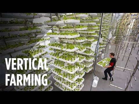 未來農業：室內垂直農場 (This Farm of the Future Uses No Soil and 95% Less Water)