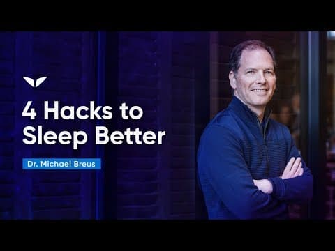 如何促進睡眠品質？睡眠博士教你四大秘訣！ (How To Sleep Better By Doing These 4 Hacks | Dr. Michael Breus)