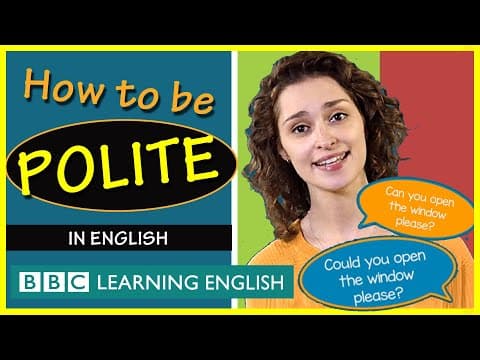 給語言學習者的妙招：如何在英文中展現禮儀（How to be Polite in English - | Top Tips for Language Learners!）