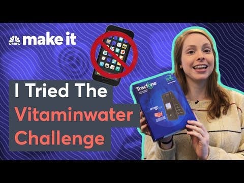 一週沒有智慧型手機的生活！你做得到嗎？ (Life Without A Smartphone – Vitaminwater Challenge)