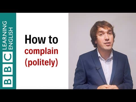 一分鐘學會如何有禮貌地投訴 (How to complain politely - English In A Minute)