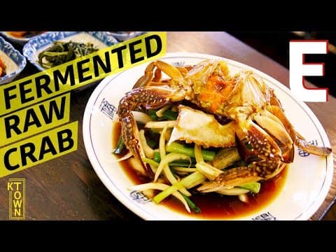 神級偷飯賊：韓國醬油螃蟹！ (Raw Crab is One of the Greatest Dishes in All of Korean Cooking (K-Town))