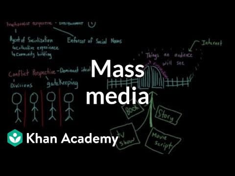 我們都被媒體控制了！淺談大眾媒體組織與文化 (Mass media | Society and Culture | MCAT | Khan Academy)