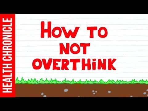 如何停止過度思考？ (How to Stop Overthinking | The Easy Way!)