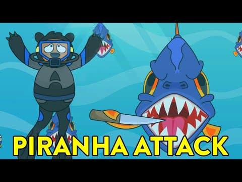 在海裡萬一被魚攻擊怎麼辦？看看食人鲳有多可怕！ (What If You Were Attacked By A School of Fish?)