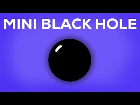 要是你口袋裡有黑洞的話會發生什麼事呢 (What if there was a black hole in your pocket?)