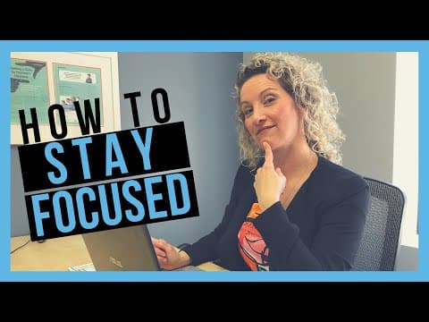 該認真工作卻總是分心？讓影片教你如何專注、不受干擾！（How To Stay Focused At Work (AND AVOID DISTRACTIONS)