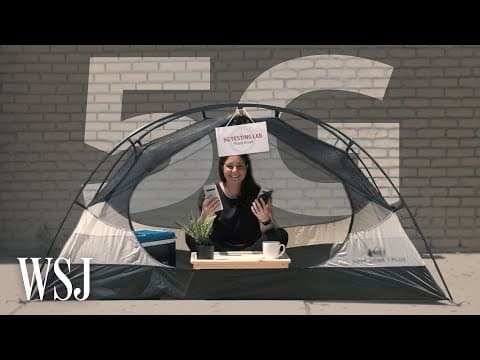 【科技】5G 網速到底有多快？實地測試下載速度超驚人！ (Testing 5G: Pack Your Tent and Cooler | WSJ)