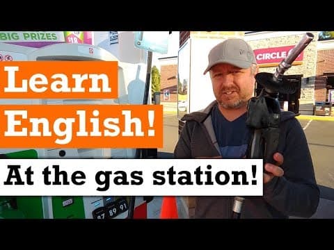 國外旅遊自駕必學！加油站實用英語學習 (Let's Learn English at the Gas Station | English Video with Subtitles)
