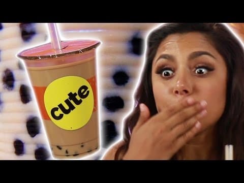 感受 Q 彈滋味！外國人第一次喝波霸奶茶 (People Try Boba For The First Time)