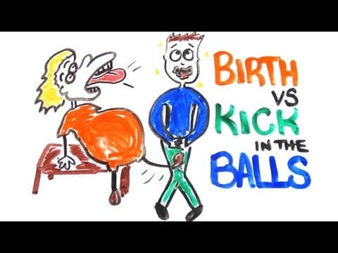 【千古難題】生產的痛 vs. 蛋疼，到底哪個比較痛？ (Childbirth vs Getting Kicked in the Balls)