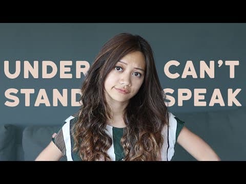 聽得懂卻說不出口⋯⋯究竟發生什麼事了？（I understand natives but cannot speak.... WHY!?）