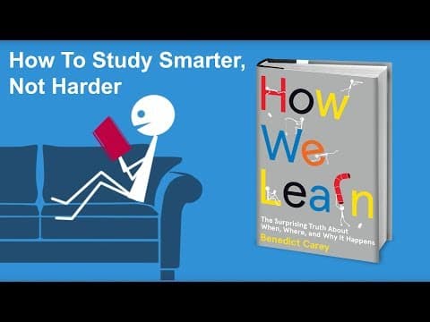 你讀書的方法是錯的？正確的讀書方法到底是什麼？（中英字幕）(How to study smarter, not harder - From How We Learn by Benedict Carey)