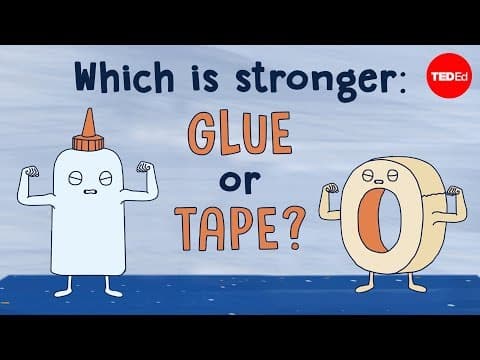 黏度大比拼！膠水比較黏？還是膠帶比較黏？(Which is stronger: Glue or tape? - Elizabeth Cox)