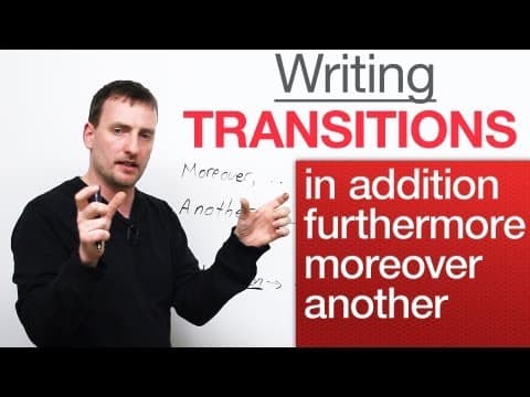 大考要來囉！利用轉折語增進英文寫作技巧 (Writing - Transitions - in addition, moreover, furthermore, another)
