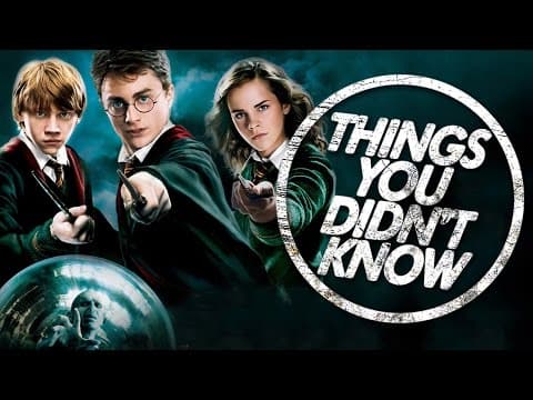 7 個你 (可能) 不知道的有關哈利波特電影的事 (7 Things You (Probably) Didn't Know About Harry Potter!)