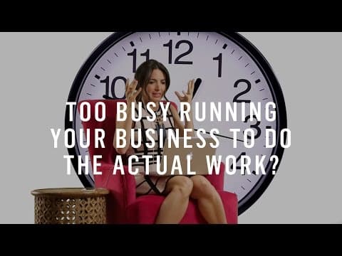 【MarieTV】過度忙碌而沒時間追求想做的事? 試試這個 (Too Busy Running Your Business To Actually DO Your Business? Try This.)