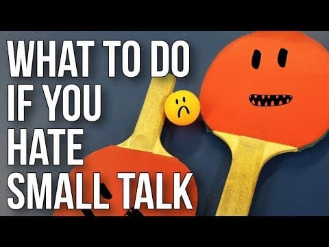 實在太尷尬！討厭寒暄的時候該怎麼做？ (What to Do If You Hate Small Talk)