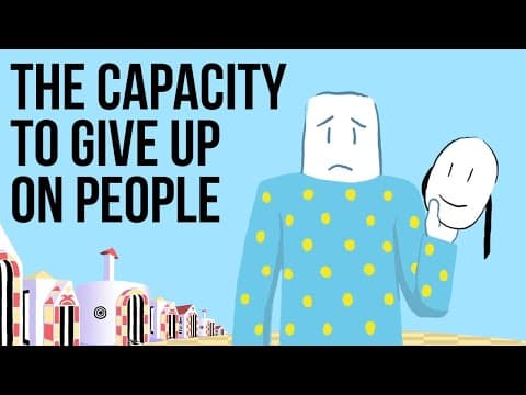 放棄一段感情有時是種自愛的表現 (The Capacity to Give up on People)