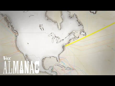 網路如何飄洋過海呢？ (Thin underwater cables hold the internet. See a map of them all.)