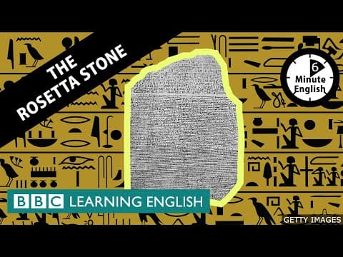 羅塞塔石碑 - 6分鐘英語 (The Rosetta Stone - 6 Minute English)