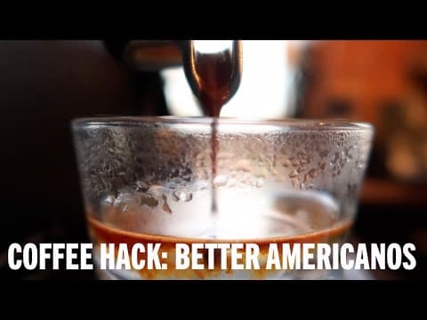 咖啡小撇步：如何讓你的美式咖啡更好喝 (Coffee Hack: Better Americanos)
