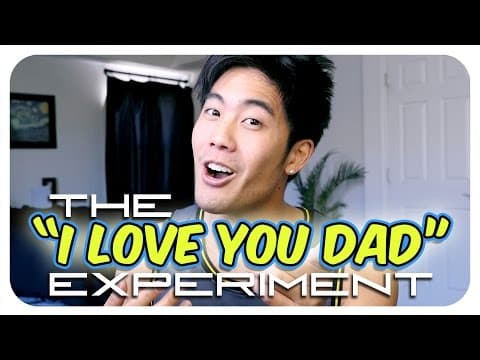 當我們跟爸爸說我愛你...他們會有什麼好笑的反應呢？