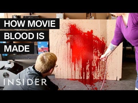 電影裡的血是怎麼做出來的 (How Fake Blood Is Made For Movies)