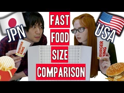 日本與美國的速食菜單有何不同？ (Japan vs USA | How different are fast food menus?)