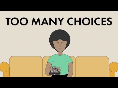 總是猶豫不決，你有「選擇困難症」嗎？一個小技巧幫你思考清楚 (Why We Can't Just Pick a Movie)