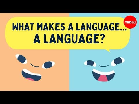 是什麼讓語言變成語言...而不是方言？What makes a language... a language?