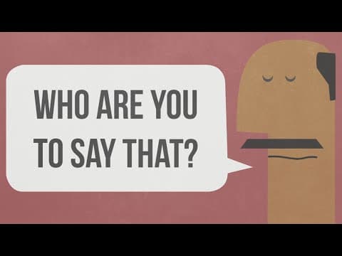 他憑什麼這麼說！ (Who are you to say that?)