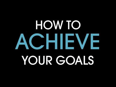 用59秒告訴你成功的祕訣 (How to achieve your goals)