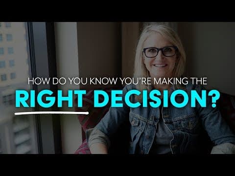 我做了正確的決定嗎？該怎麼判斷？ (How to know if you're making the right decision | MEL ROBBINS)