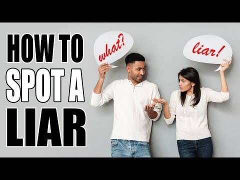 你的他/她在說謊！？ 教你如何辨別對方是否在撒謊 (How To Tell if Someone is Lying To You - Body Language Signs of a Liar)