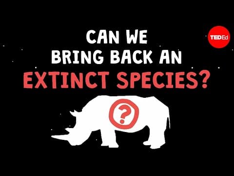 【TED-Ed】人類能救回瀕臨絕種的生物嗎？ (The last living members of an extinct species - Jan Stejskal)