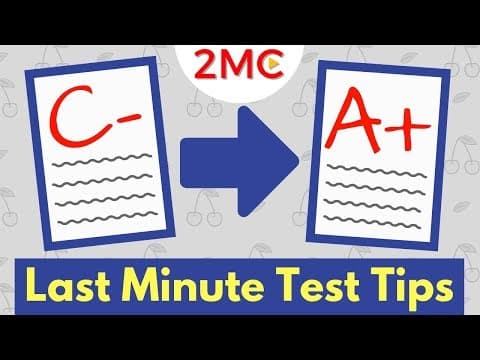 考試來不及準備？最強抱佛腳三招！ (3 Last Minute Test Taking Strategies that WORK! | Exam and Test Prep)