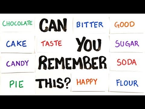 這些單字，你能記得幾個呢？ (Can You Remember This?)