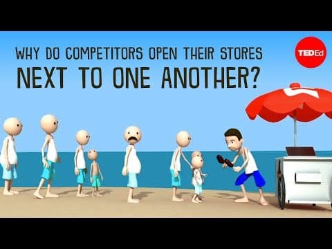 TED-Ed ：為什麼競爭者總愛把店面開在一起？ (Why do competitors open their stores next to one another? - Jac de Haan)