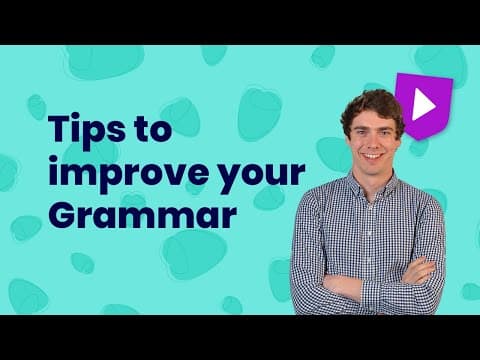 文法好難！？四個加強文法的小撇步！ (Tips to improve your grammar | Learn English with Cambridge)