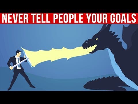 為什麼不該告訴別人你的目標？ (Here is Why You Should Never Tell People Your Goals)