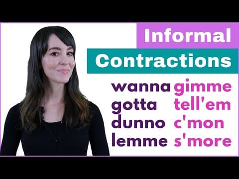 必學！教你八個說了會像母語人士的口語縮讀字！ (8 Common Informal Contractions You MUST Learn to Speak English)
