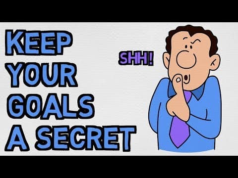 千萬別跟別人講你的目標！否則不會成功？！ (NEVER Tell People Your Goals - Or You Won't Achieve Them)