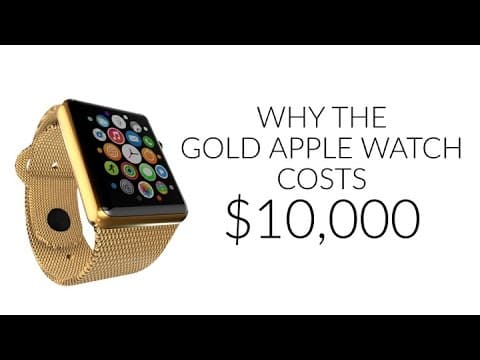 金色蘋果手錶為什麼要賣一萬美金 Why the Gold Apple Watch costs $10,000?