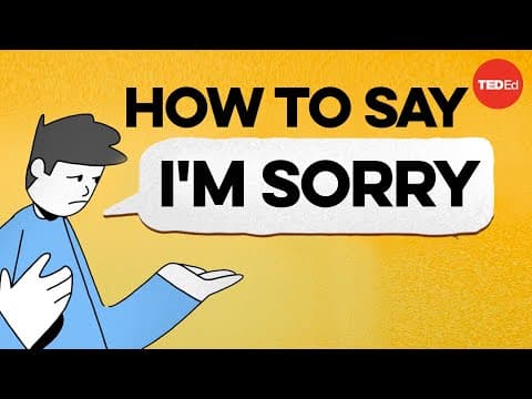 趕快學！最好的道歉方法（The best way to apologize (according to science)）