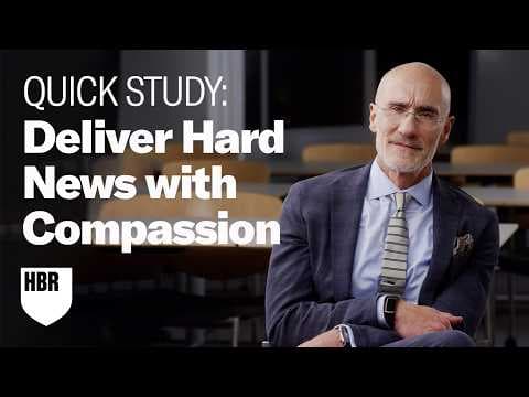 職場必備溝通藝術：以同理心傳達壞消息（Deliver Hard News with Compassion）