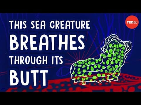 這隻海洋生物居然用屁股呼吸？！ (This sea creature breathes through its butt - Cella Wright)