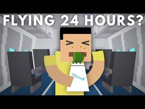 搭飛機搭到怕！坐了 24 小時的飛機會怎麼樣呢？ (What Would a 24 Hour Flight Do To Your Body?)