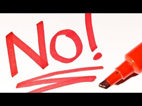 到底怎麼說「不」？ 10 招拒絕別人的方式！(How To Say NO Without Feeling Guilty)