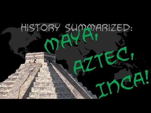 【知識爆棚】中南美洲三大古文明到底有多狂？(History Summarized: The Maya, Aztec, and Inca)